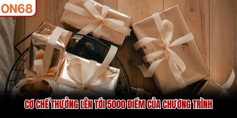 Cơ chế thưởng lên tới 5000 điểm của chương trình 